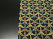 Photo6: 2B01z50 Japanese Kimono Silk  FABRIC Navy Flying crane 39.4" (6)