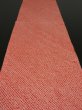 Photo5: 1Q03z50 Japanese Kimono Silk  FABRIC Orangered Shibori dyeing 39.4" (5)