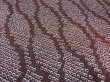 Photo2: 1C03z40  Japanese Kimono Silk  FABRIC Shibori dyeing Dark brown 39.4x11.8 (2)