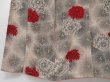 Photo4: 2008T09z800 Antique Japanese Kimono Silk KOMON Chrysanthemum Off-white (4)