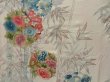 Photo7: 2108T02z890 Vintage Japanese Kimono Silk TSUKESAGE Chrysanthemum Off-white (7)