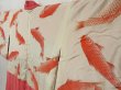 Photo7: 2127T10z630 Vintage Japanese Kimono Silk SHIBORI HAORI Flowers Red-Pink (7)