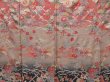 Photo7: 2010T01z930  Japanese Kimono Silk TSUKESAGE Flowers Light brown (7)