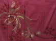 Photo7: 2127T07z940 Vintage Japanese Kimono Silk TSUKESAGE Phoenix Dark grape (7)