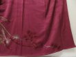 Photo6: 2127T07z940 Vintage Japanese Kimono Silk TSUKESAGE Phoenix Dark grape (6)