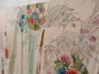 Photo2: 2108T02z890 Vintage Japanese Kimono Silk TSUKESAGE Chrysanthemum Off-white (2)