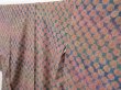 Photo2: 1709T08z890  Japanese Kimono Silk KOMON Shibori dyeing Dark coral (2)