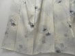 Photo4: 2026T03z830  Japanese Kimono Silk KOMON Flower Off-white (4)