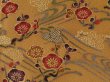 Photo6: 2207T7z850  Japanese Kimono Silk KOMON Plum blossom Ochre (6)