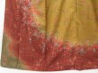 Photo5: 2128T09z1080  Japanese Kimono Silk TSUKESAGE Flowers Yellow ochre (5)