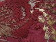 Photo8: 2127T07z940 Vintage Japanese Kimono Silk TSUKESAGE Phoenix Dark grape (8)