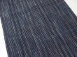 Photo3: 3E06z70  Japanese Kimono Silk  FABRIC Stripe Dark navy 58.3x13.8 (3)