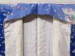 Photo9: 2029T04z910  Japanese Kimono Silk TSUKESAGE Flowers Oriental blue (9)