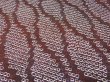 Photo2: 1C01z40  Japanese Kimono Silk  FABRIC Shibori dyeing Dark brown 32.3x12.6 (2)