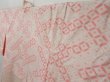 Photo7: 2204T08z580  Japanese Kimono Silk SHIBORI HAORI Flower Pink (7)