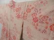 Photo2: 2204T08z580  Japanese Kimono Silk SHIBORI HAORI Flower Pink (2)