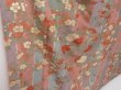 Photo3: 2207T09z990  Japanese Kimono Silk KOMON Peony Pink (3)