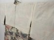 Photo8: 1709T01z410 Vintage Japanese Kimono Silk MEISEN HAORI Pine Peach-Beige (8)