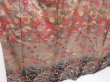 Photo3: 2010T01z930  Japanese Kimono Silk TSUKESAGE Flowers Light brown (3)