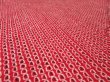 Photo3: 4K04z40  Japanese Kimono Silk  FABRIC Shibori dyeing Red 39.4x13.4 (3)