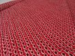 Photo3: 4K05z40  Japanese Kimono Silk  FABRIC Shibori dyeing Red 46.5x10.2 (3)