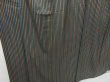 Photo4: 2010T07z930 Vintage Japanese Kimono Silk KOMON Stripe Black (4)