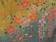 Photo8: 2128T09z1080  Japanese Kimono Silk TSUKESAGE Flowers Yellow ochre (8)