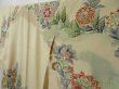 Photo2: 2204T09z850 Vintage Japanese Kimono Silk TSUKESAGE Flowers Light cream (2)