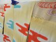 Photo7: 2102T09z480 Antique Japanese Kimono Silk LONG HAORI Folding fan Oriental blue (7)