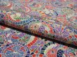 Photo4: 2U02z60  Japanese Kimono Silk  FABRIC Umbrella  42.5x14.2 (4)