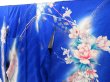 Photo2: 2008T03z1100  Japanese Kimono Silk FURISODE Flower Oriental blue (2)