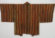 Photo1: 0624i06z610 Vintage Japanese Kimono Silk HAORI Brown (1)