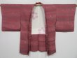 Photo5: 0519i01z540 Vintage Japanese Kimono Silk HAORI Old rose Flower (5)