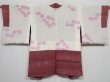 Photo6: 0519i01z540 Vintage Japanese Kimono Silk HAORI Old rose Flower (6)