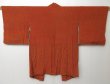 Photo2: 0517T08z590 Vintage Japanese Kimono Silk HAORI Orange-Brown (2)