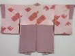 Photo10: 0526i08z520 Vintage Japanese Kimono Silk HAORI Lavender pink Kyoto Scenery (10)