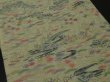 Photo2: 3J08z40 Vintage Japanese Kimono Silk  FABRIC Cream Garden 55.1" (2)