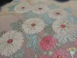 Photo4: 2S02z70 Japanese Kimono Silk  FABRIC Black Chrysanthemum 50.4" (4)