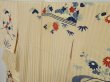 Photo2: 0812i03z820 Vintage Japanese Kimono Silk TSUKESAGE Light beige Garden (2)