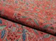 Photo4: 2R02z70 Japanese Kimono Crepe Silk  FABRIC Dark pink Flowers 40.9" (4)