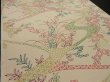 Photo2: C33z730 Japanese Kimono Silk BOLT FABRIC Light cream Flowers 472.4" (2)