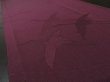 Photo2: 2J09z60 Japanese Kimono Silk  FABRIC Grape Flying crane 84.3" (2)