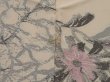 Photo5: 0617i05z670 Vintage Japanese Kimono Silk HAORI Light peach Flower (5)