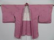 Photo5: 1210i04z570 Vintage Japanese Kimono Silk HAORI Light pink-Purle Cloud (5)