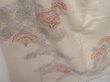 Photo3: 1418T04z940 Japanese Kimono Silk TSUKESAGE Smoky white Flower Embroidery (3)