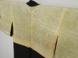 Photo8: 0616i03z580 Vintage Japanese Kimono Silk HAORI Black Scenery (8)