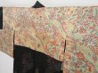 Photo6: 0901i09z500 Antique Japanese Kimono Silk HAORI Black Plum branch (6)