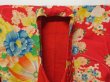 Photo8: 0617N03z240 Antique Japanese Kimono Silk Girl's Red Mari (8)