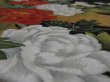 Photo5: 2W02z160 Japanese Kimono Silk Artist work FABRIC Black Peony 44.9" (5)