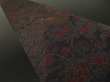 Photo1: 4G09z60 Japanese Kimono Crepe Silk  FABRIC Dark brown Flowers 81.1" (1)